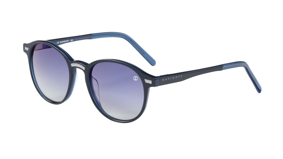 Davidoff 97147 Progressive Prescription Sunglasses, Black/Blue Frame, 97147-4487PR