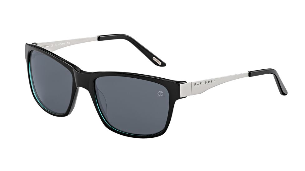 Davidoff Prescription Sunglasses 97202 Single Vision Black Frame