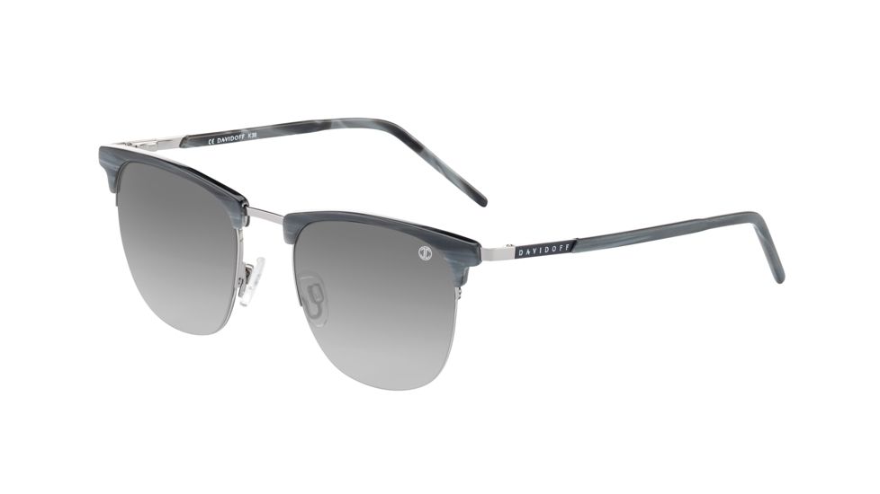 Davidoff 97213 Single Vision Prescription Sunglasses, Anthracite/Blue Frame, 97213-4107SV