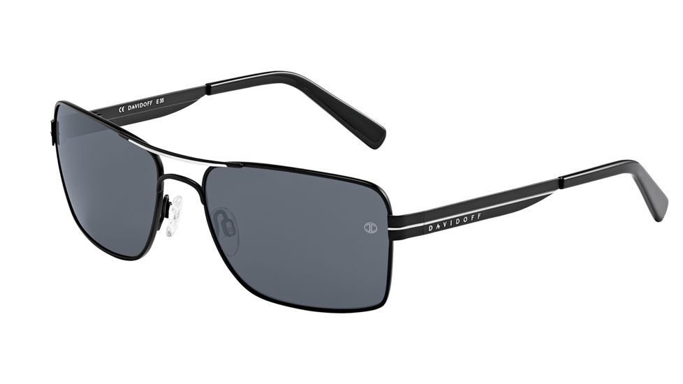 Davidoff Prescription Sunglasses 97336 Single Vision Black Frame