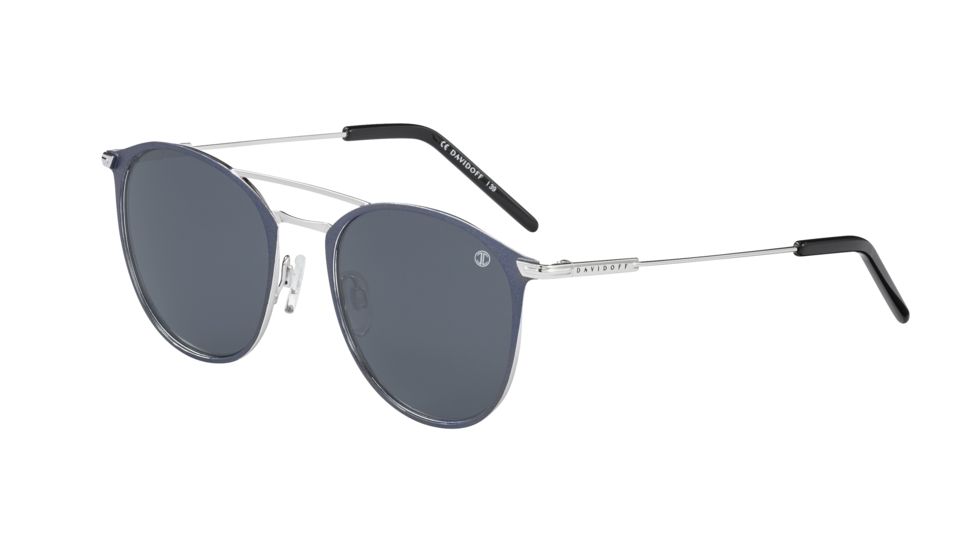 Davidoff 97351 Sunglasses,Rhodium Frame,Grey Lens, 97351-1080