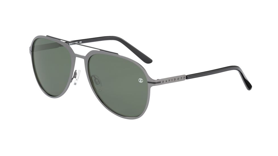Davidoff 97353 Progressive Prescription Sunglasses, Gun Frame, Polarized, 97353-6500PR