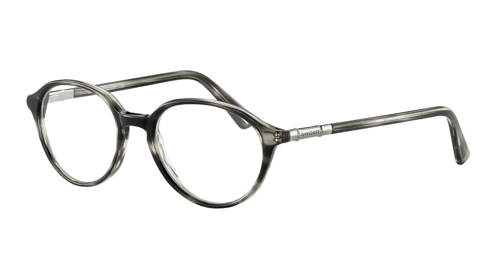 Davidoff 91025 Bifocal Prescription Eyeglasses - Grey Frame and Clear Lens 91025-6413BI