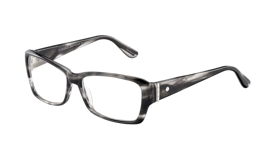 Davidoff 91501 Bifocal Prescription Eyeglasses - Grey Frame and Clear Lens 91501-6477BI