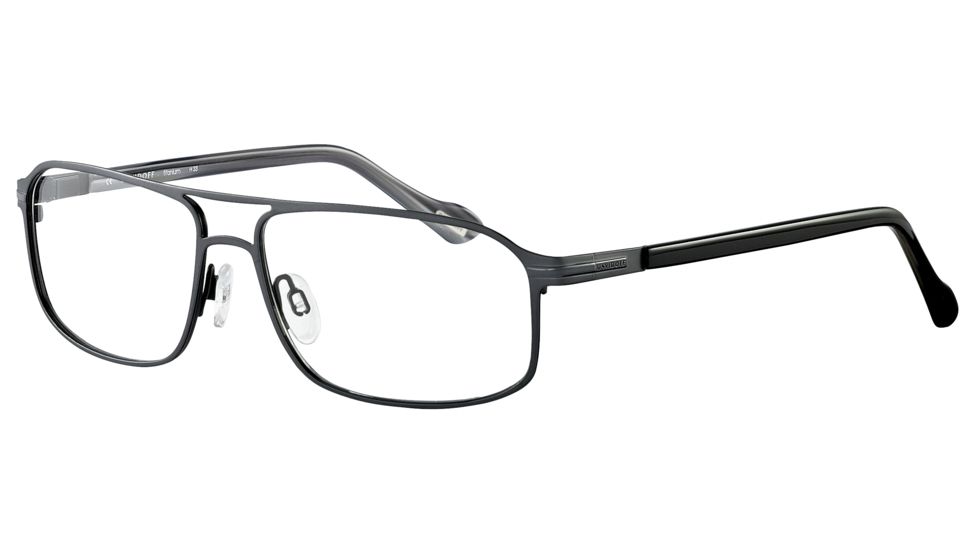 Davidoff 95100 Single Vision Prescription Eyeglasses - Grey Frame and Clear Lens 95100-567SV