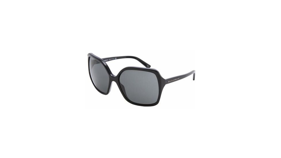 Dolce&amp;Gabbana DG 4049 Sunglasses Styles - Shiny Black Gray Frame, 501-87-6217 