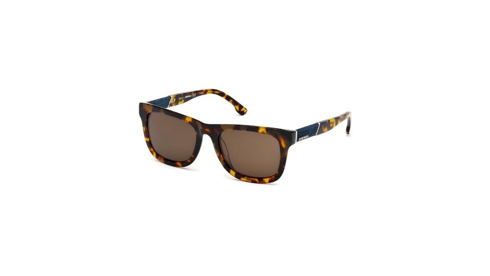 Diesel DL0050 Sunglasses - Dark Brown Frame Color, Roviex Lens Color