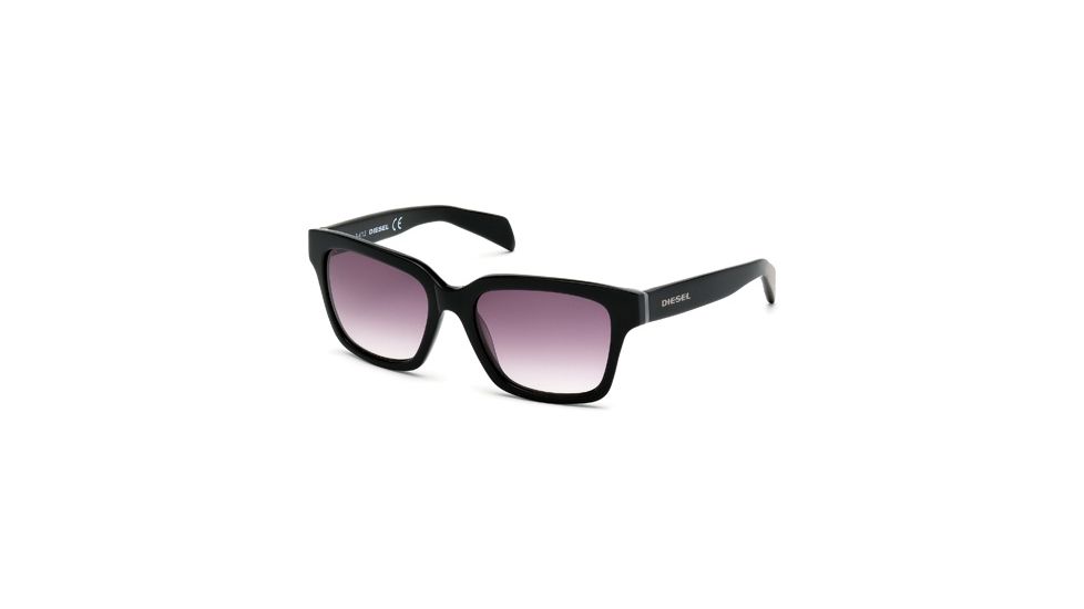 Diesel DL0073 Sunglasses - Black Frame Color, Smoke Mirror Lens Color