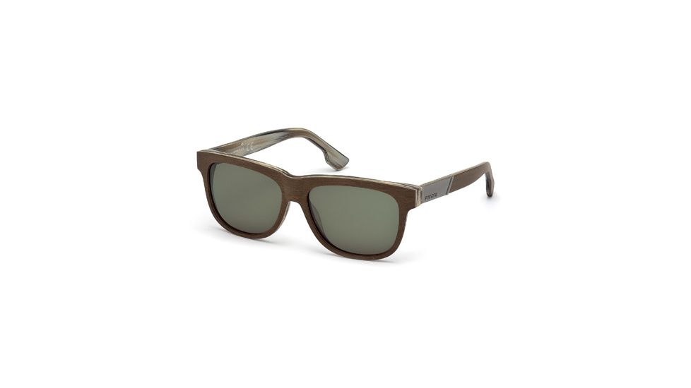 Diesel DL0085 Sunglasses - Gray Frame Color, Green Lens Color