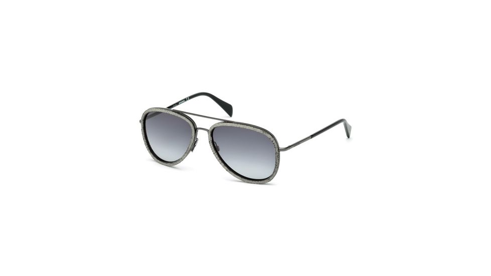Diesel DL0167 Sunglasses - Grey Frame Color, Gradient Smoke Lens Color