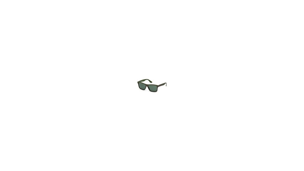 Diesel DL0184 Sunglasses - Dark Brown Frame Color, Green Lens Color
