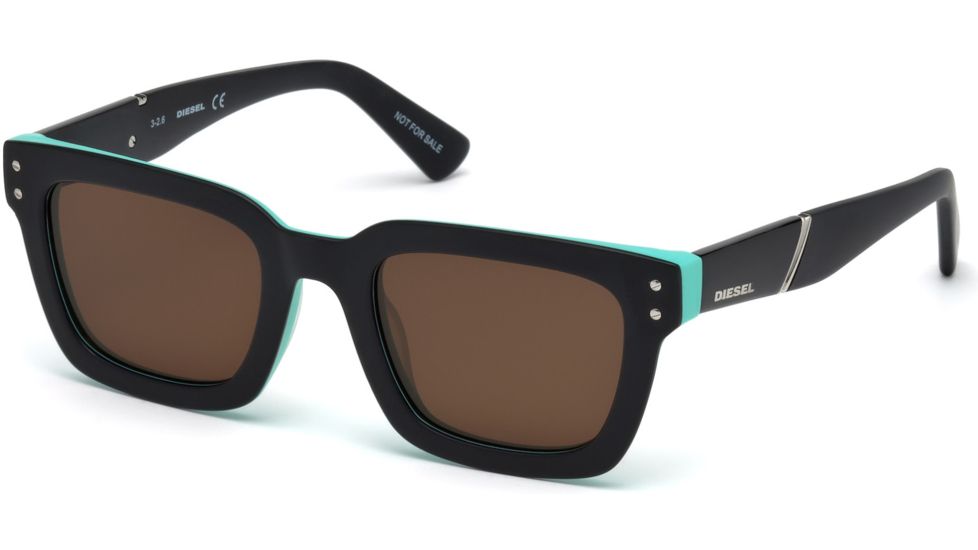 Diesel DL0231 Eyewear - Unisex - Sunglasses - Black Frame Color, Roviex Lens Color