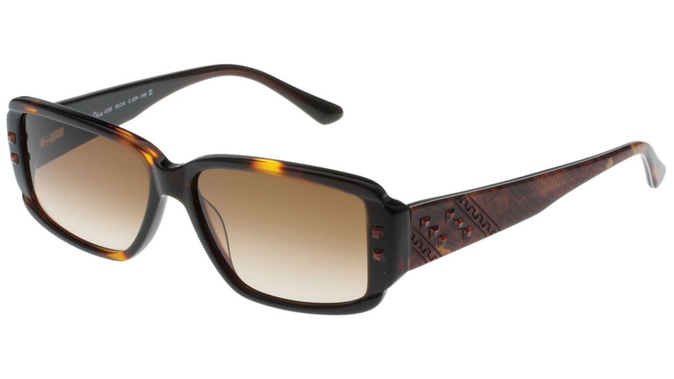 Diva 4195 Single Vision Prescription Sunglasses, Tortoise/Antique/Brown Frame, DI4195459SV
