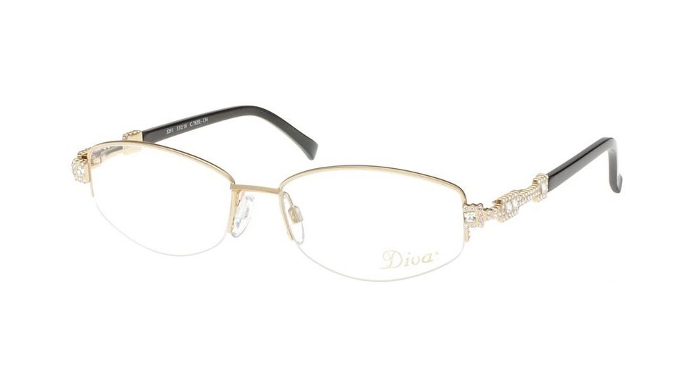 Diva 5291 Eyewear - Gold; Crystal Stones (765)