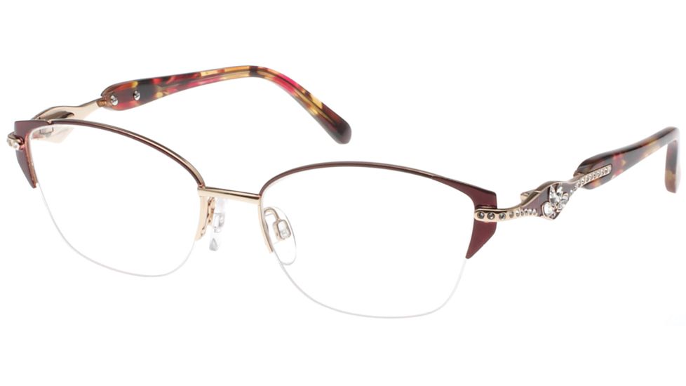 Diva 5471 Bifocal Prescription Eyeglasses, Wine/Mottled Gold Frame, DI54715CLBI