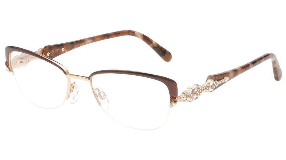 Diva 5487 Eyeglasses, Womens, Brown-Gold, 51-17-135, DI54872CTE
