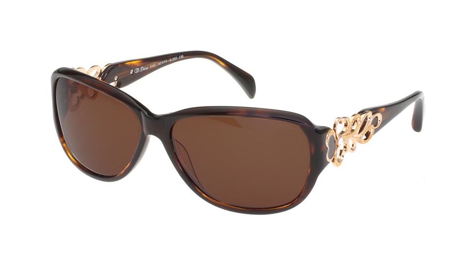 Diva Womens 4161  Sunglasses - Tortoise Frame w/ Brown Gradient Lenses, Size 52-15-130 4161-285