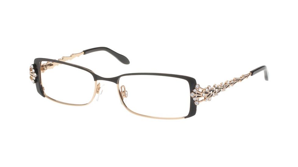 Diva Womens 5332  Eyeglasses - Demi Mat Black Frame w/ Clear Lenses, Size 51-16-123 5332-2E