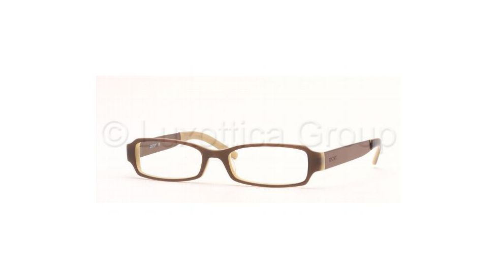 DKNY DY4531 SV Prescription Eyeglasses Brown Top On Beige Frame / 50 mm Prescription Lenses, 3117-5016, Select Frame Color / Lens Diameter Brown Top On Beige Frame / 50 mm Prescription Lenses
