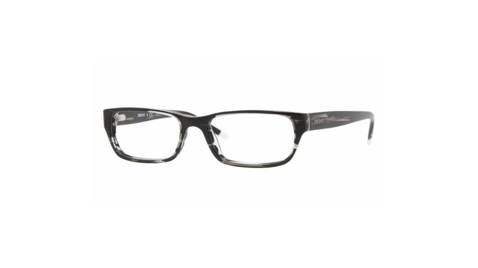 DKNY DY 4592 Eyeglasses Styles Striped Black Frame w/Non-Rx 51 mm Diameter Lenses, 3394-5117