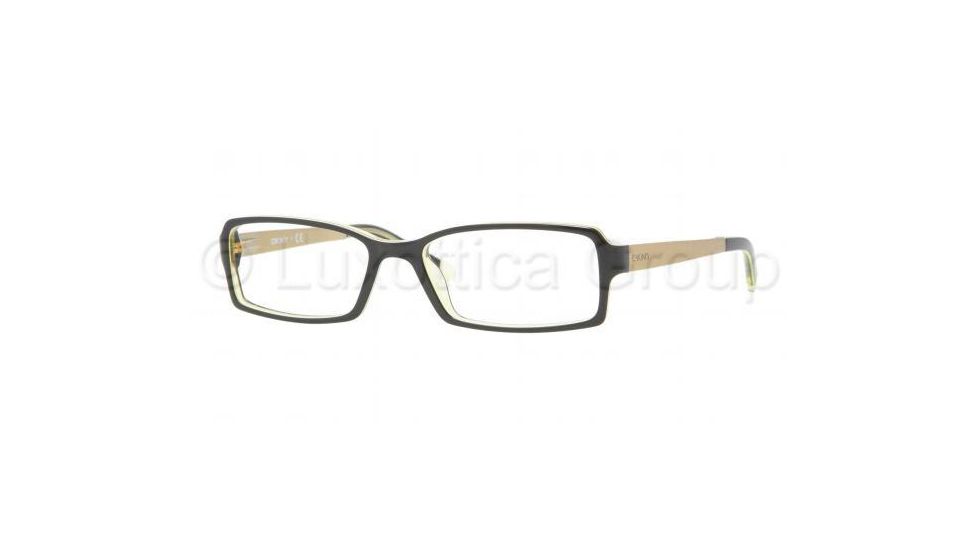 DKNY DY 4596 Eyeglasses Styles Black/Yellow Frame w/Non-Rx 51 mm Diameter Lenses, 3445-5116