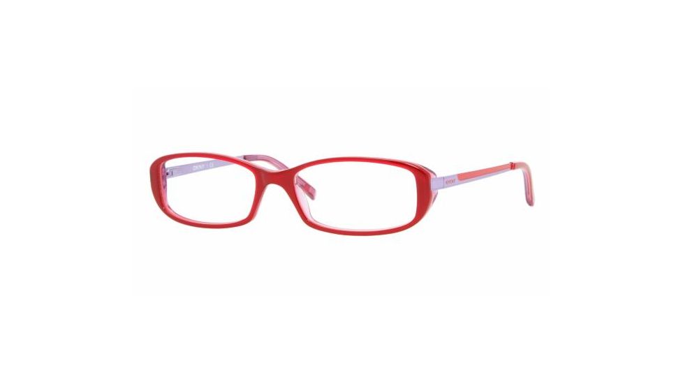 DKNY DY4598 Progressive Eyeglasses - Top Red Pink/Lilac Demo Lens Frame / 50 mm Prescription Lenses, 3460-5016