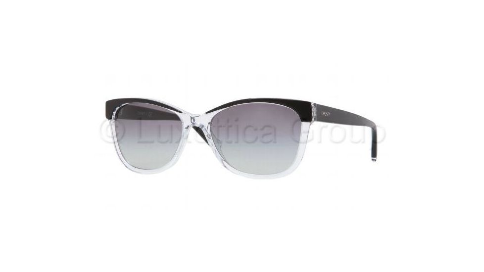 DKNY DY4086 Sunglasses 313111-5617 - Black Transparent Frame, Gray Gradient Lenses