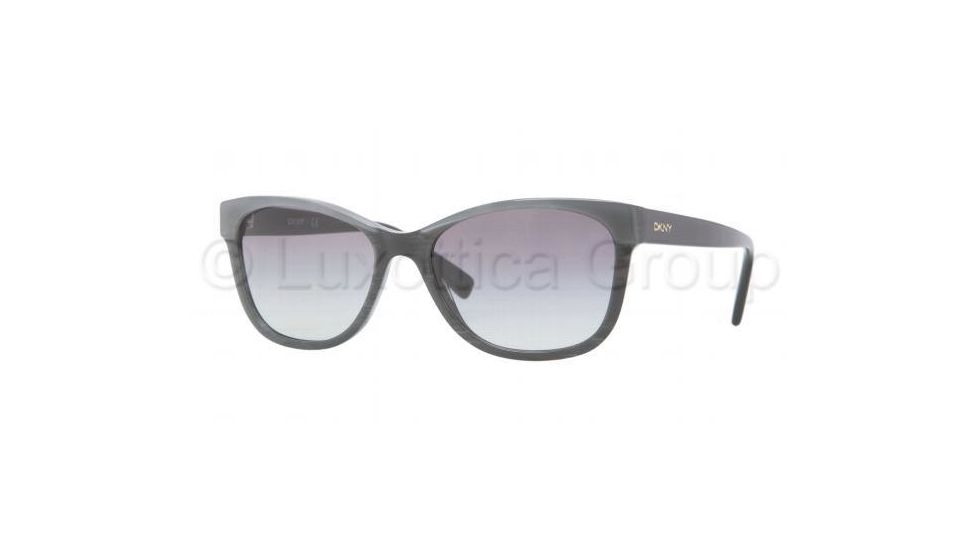 DKNY DY4086 Sunglasses 343811-5617 - Black Gray Frame, Gray Gradient Lenses