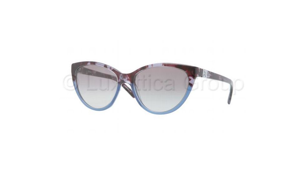 DKNY DY4095 Sunglasses 355511-5417 - Blue Havana Frame, Transparent Gray Gradient Lenses