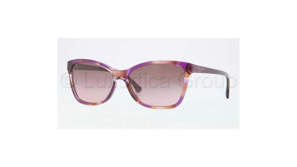 DKNY DY4105 Sunglasses 359314-5716 - Spotted Pink Frame, Brown Gradient Pink Lenses