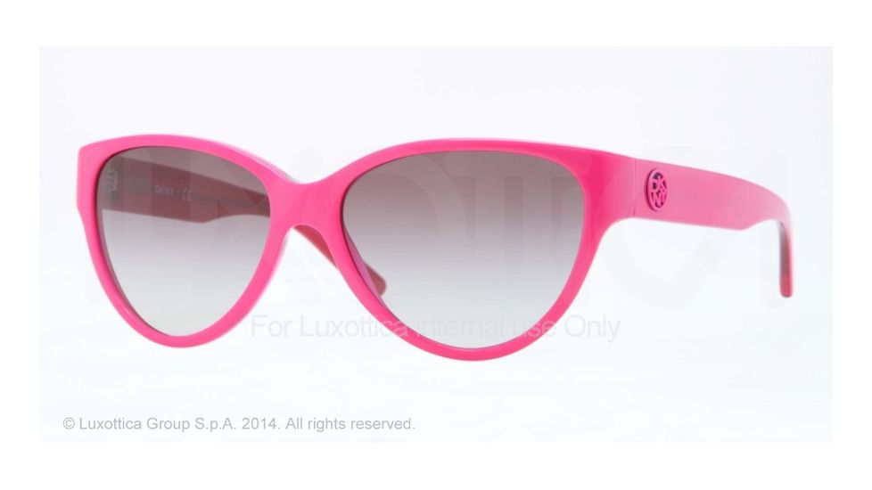 DKNY DY4112 Sunglasses 363511-56 - Top Fuxia On Transp Fuxia Frame, Gray Gradient Lenses