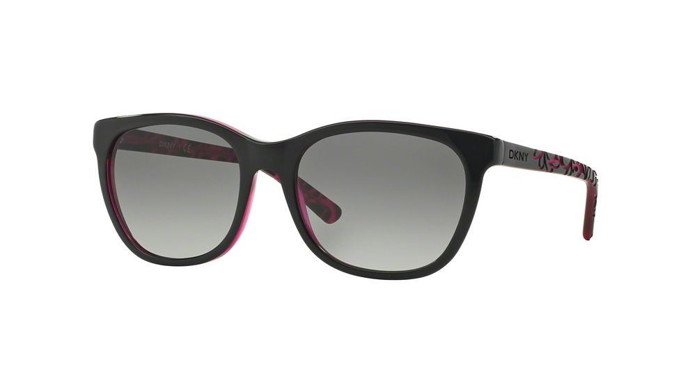 DKNY DY4115 Bifocal Prescription Sunglasses DY4115-357311-56 - Lens Diameter 56 mm, Frame Color Top Black On Tr Violet