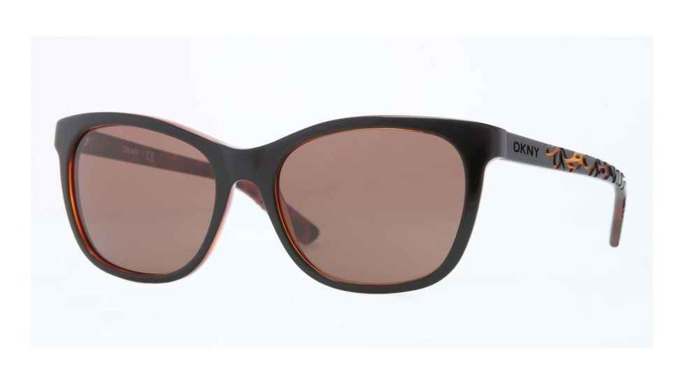 DKNY DY4115 Bifocal Prescription Sunglasses DY4115-363973-56 - Lens Diameter 56 mm, Frame Color Top Black On Tr Havana
