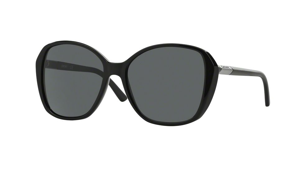 DKNY DY4122 Sunglasses 300187-57 - Black Frame, Gray Lenses
