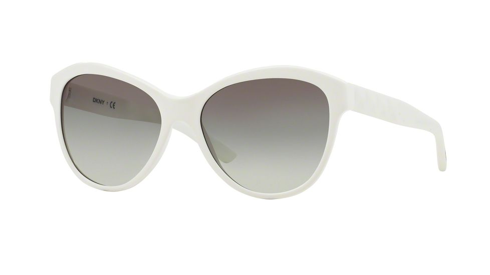 DKNY DY4123 Sunglasses 366411-57 - White Frame, Grey Gradient Lenses