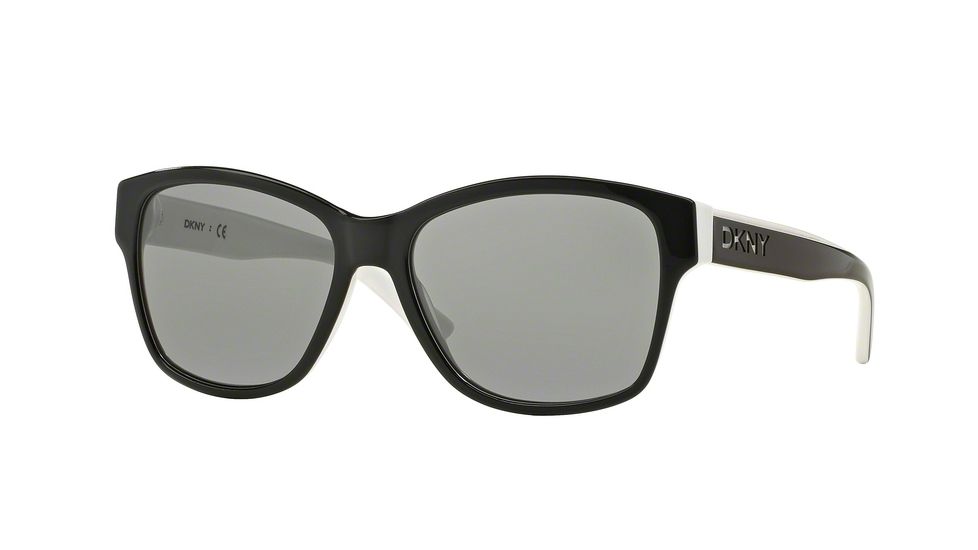 DKNY DY4134 Bifocal Prescription Sunglasses DY4134-362787-57 - Lens Diameter 57 mm, Frame Color Black/White