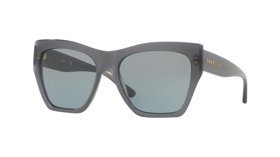 DKNY DY4156 Sunglasses 3753/1-58 - Dark Grey Frame, Blue Grey Solid Lenses