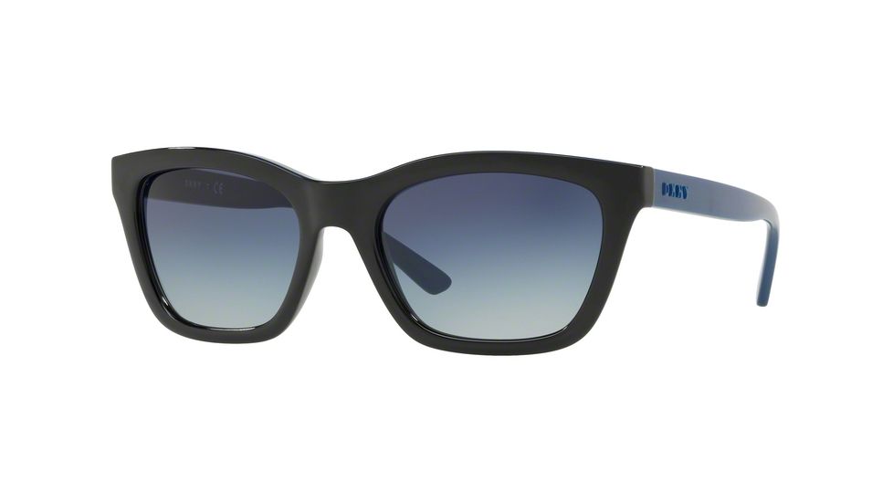 DKNY DY4158 Sunglasses 36884L-55 - Black Frame, Blue Gradient Lenses