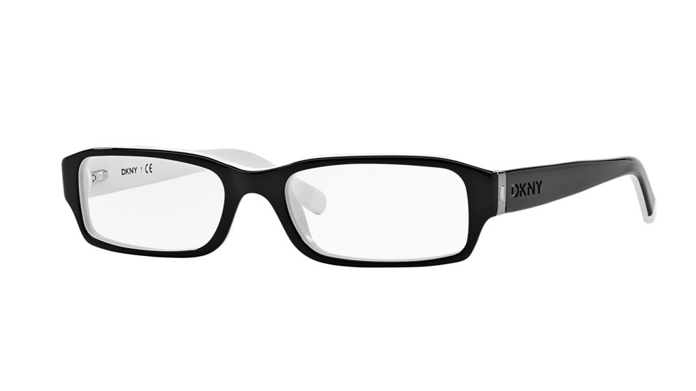DKNY DY 4585B Eyeglasses Styles Black-White Frame w/Non-Rx 50 mm Diameter Lenses, 3386-5017, DKNY DY 4585B Eyeglasses Styles Black-White Frame w/Non-Rx 50 mm Diameter Lenses