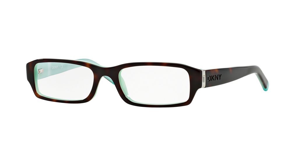 DKNY DY 4585B Eyeglasses Styles Havana-Azure Frame w/Non-Rx 50 mm Diameter Lenses, 3388-5017, DKNY DY 4585B Eyeglasses Styles Havana-Azure Frame w/Non-Rx 50 mm Diameter Lenses