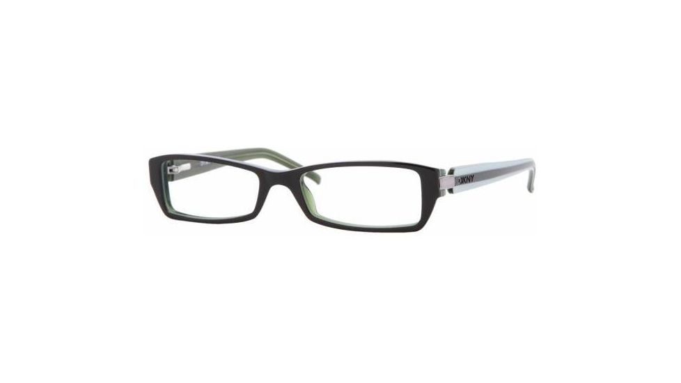 DKNY DY4586 SV Prescription Eyeglasses Black/Green/Transparent Green Frame / 49 mm Prescription Lenses, 3408-4916