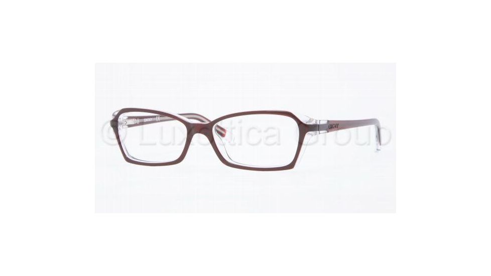 DKNY DY4618 Single Vision Prescription Eyewear 3417-5015 - Bordeaux/Crystal 