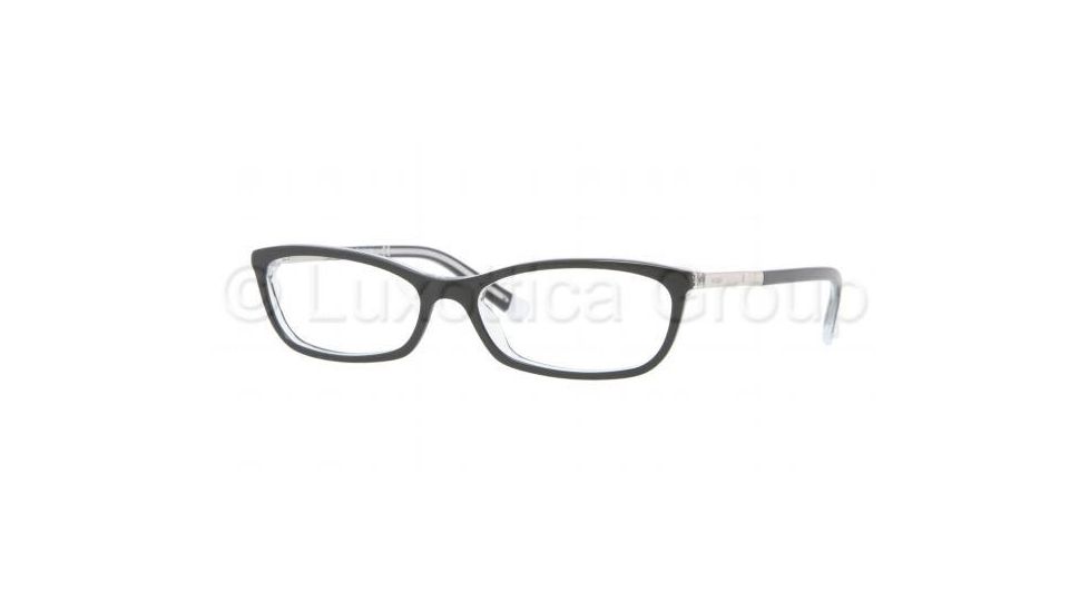 DKNY DY4621 Single Vision Prescription Eyeglasses 3536-5015 - Black Transparent Frame, Demo Lens Lenses