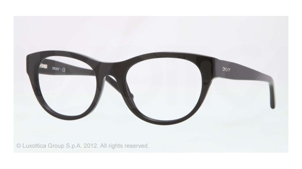 DKNY DY4640 Single Vision Prescription Eyeglasses 3001-51 - Black Frame, Demo Lens Lenses