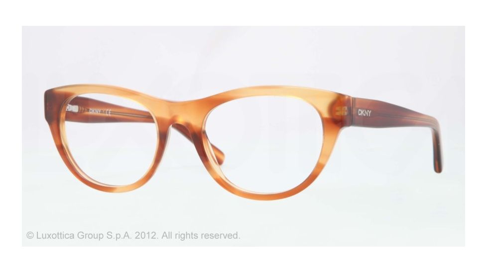 DKNY DY4640 Single Vision Prescription Eyeglasses 3612-51 - Brown Frame, Demo Lens Lenses