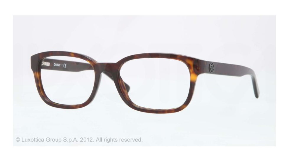 DKNY DY4643 Eyeglass Frames 3016-52 - Dark Tortoise Frame, Demo Lens Lenses