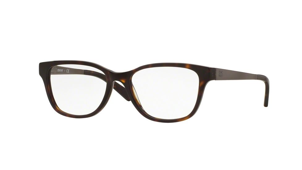 DKNY DY4672 Single Vision Prescription Eyeglasses 3695-51 - Dark Tortoise/satin Gunmetal Frame