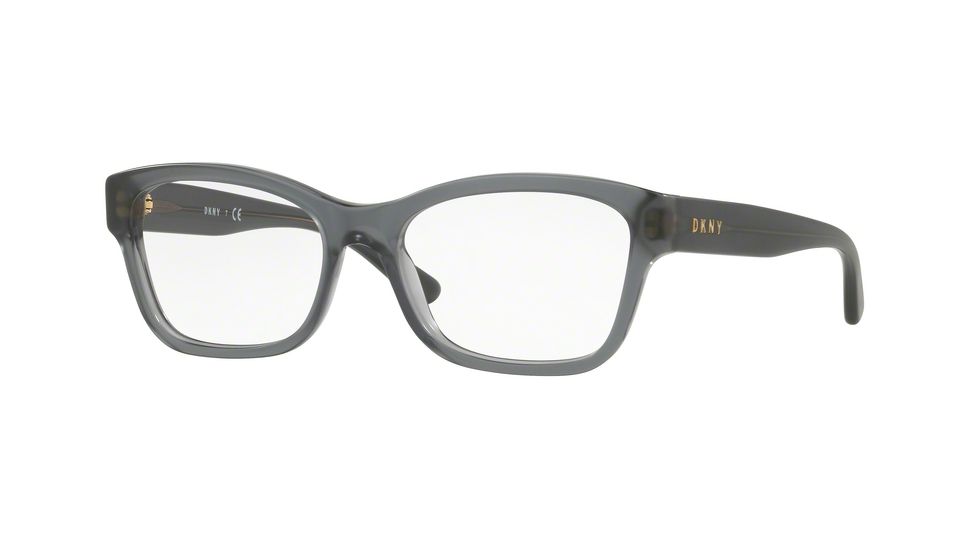 DKNY DY4689 Bifocal Prescription Eyeglasses 3766-52 - Navy Transparent Frame, Demo Lenses Lenses