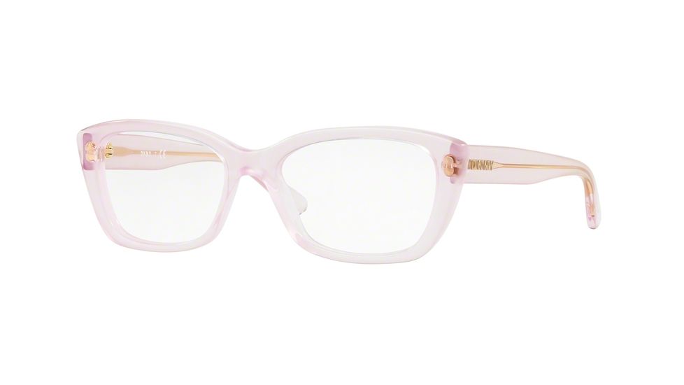 DKNY DY4690 Prescription Eyeglasses 3765-51 - Blush Transparent Frame, Demo Lenses Lenses