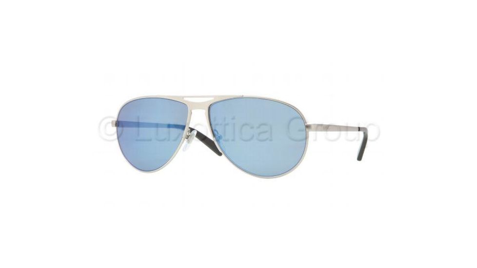 DKNY DY5071 Sunglasses 102955-6013 - Matte Silver Frame, Blue Mirror Lenses